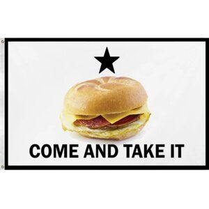 Taylor Ham Pork Roll "Come and Take It" Flag